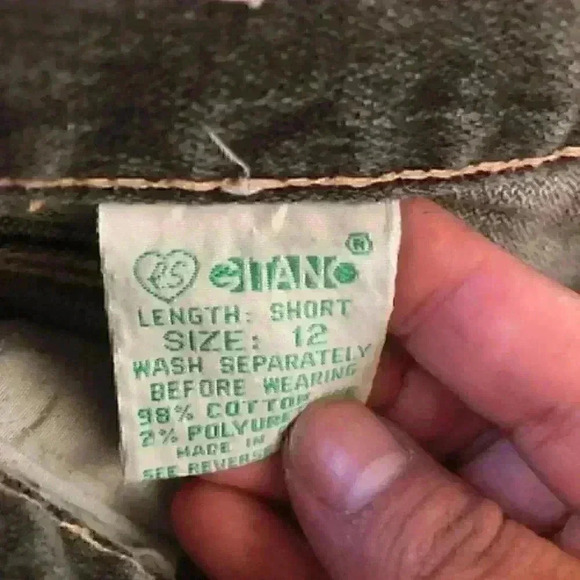 vtg #gitano dark gray jeans labeled 12 short 12 petite small waist - Picture 9 of 11